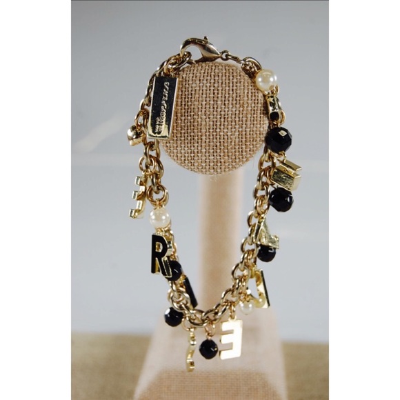 Dolce & Gabbana ‘Desire’ Black Gold Charm Bracelet - Picture 4 of 6